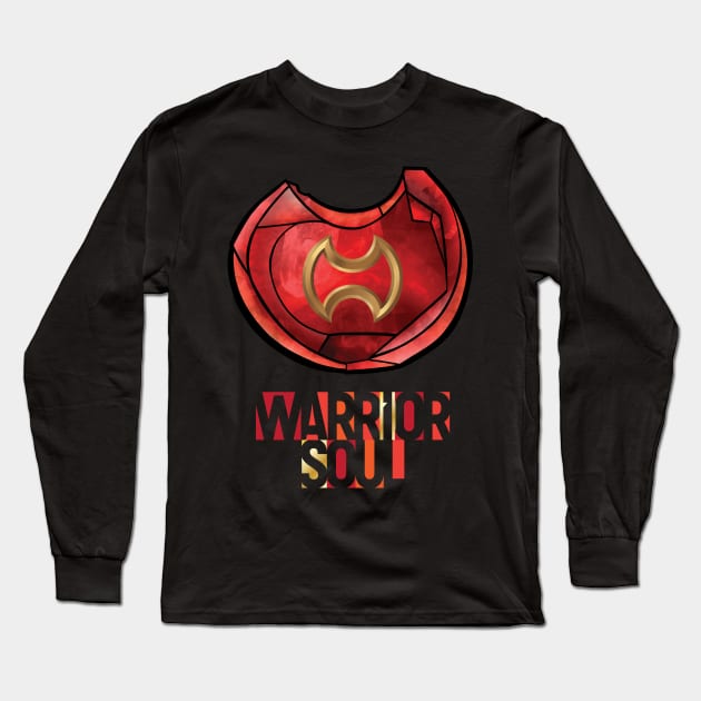 Warrior Soul - FF14 Job Crystal Long Sleeve T-Shirt by SamInJapan